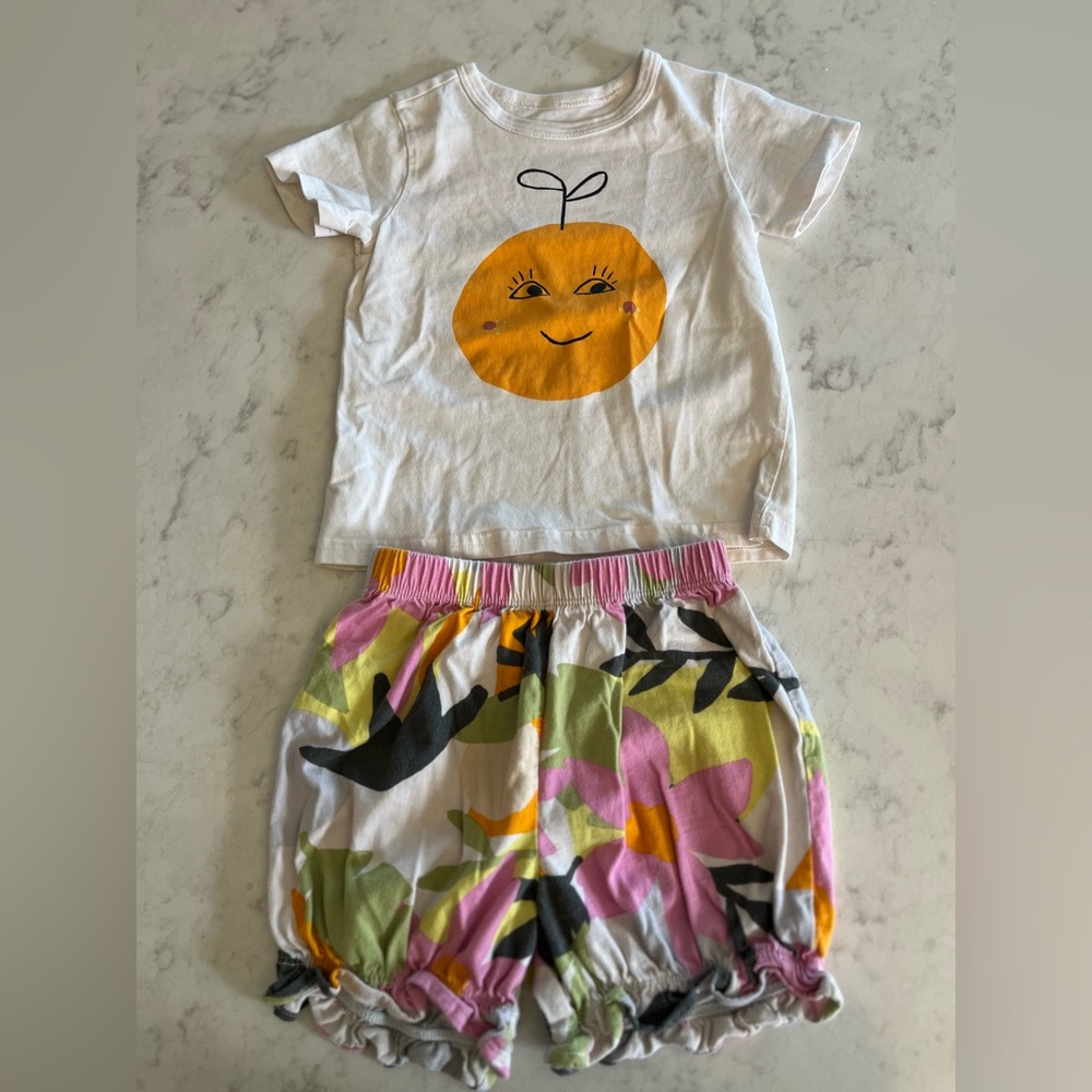 Tea Collection toddler shirt and shorts set